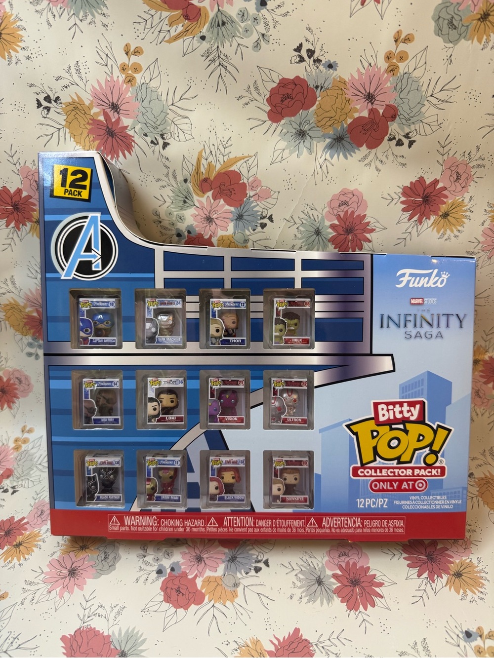 Funko Bitty Pop! Marvel Infinity Saga 12-Pack - Blue, Red, Yellow, Pink